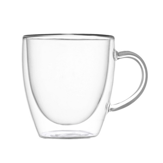 MUG DOUBLE WALL GLASS SET 2 PZ VETRO