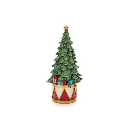 Albero con tamburo in resina – Bear Wonderland