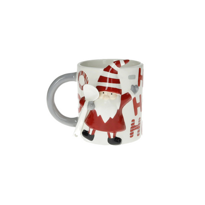 MUG HO-HO-HO SANTA CLAUS C/CUCCHIAINO DOLOMITE