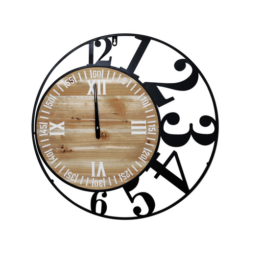 OROLOGIO INDUSTRIAL METAL/LEGNO