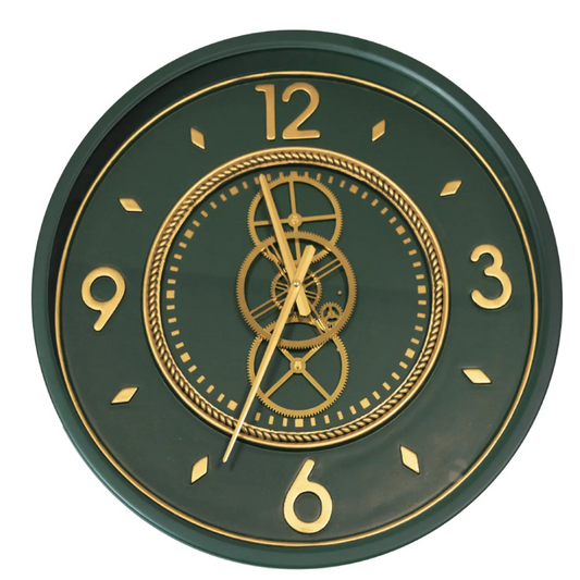 OROLOGIO INGRANAGGI VERDE METALLO/VETRO