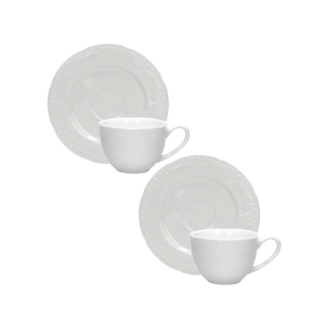 TAZZINA CAFFE RICORDI SET 2 PZ NEW BONE CHINA