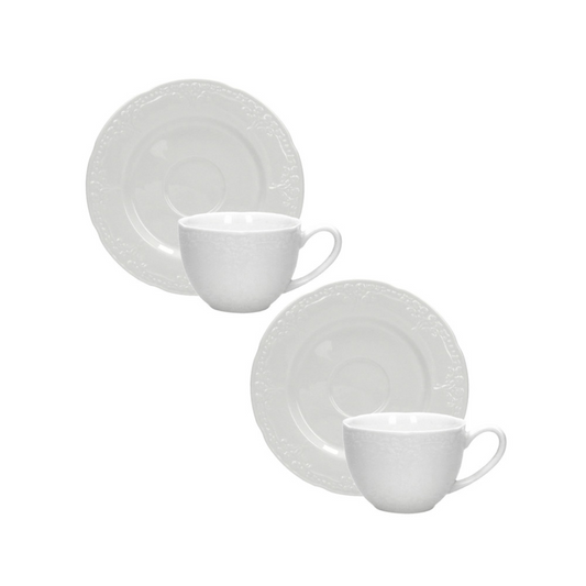 TAZZINA CAFFE RICORDI SET 2 PZ NEW BONE CHINA