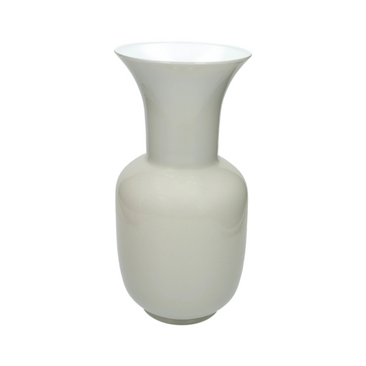 VASO ARGO BICOLOR GRIGIO/BIANCO VETRO 37H